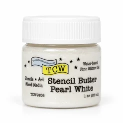 Stencil Butter - TCW9158 Pearl White 1oz.