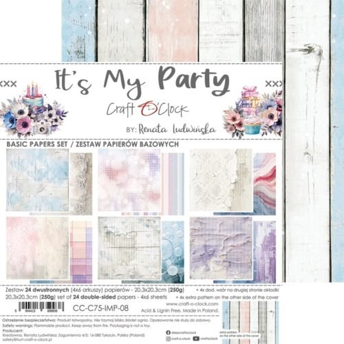 It's My Party 8x8 Background Papers - Image 8