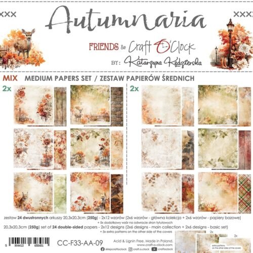Autumn Aria 8x8 Mixed Set Papers