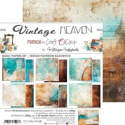 Vintage Heaven 8x8 Mixed Set Papers - Image 20