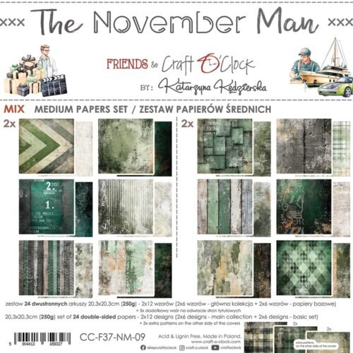 The November Man 8x8 Mixed Set Papers