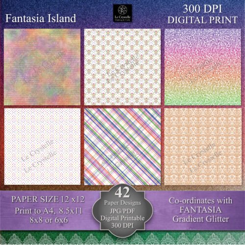 Fantasia Island Digital Paper MAIN Collection - Image 5