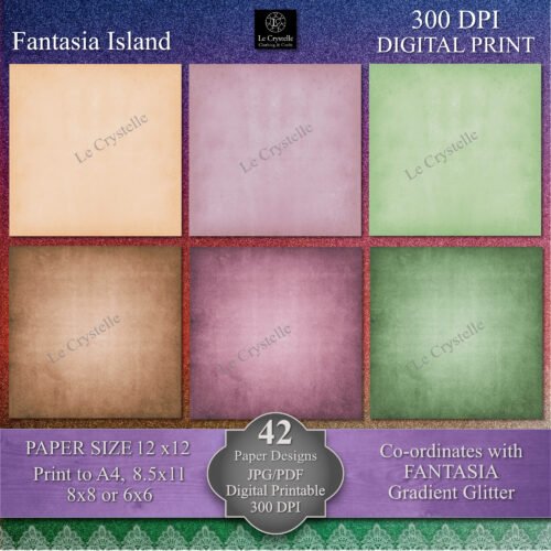 Fantasia Island Digital Paper MAIN Collection - Image 4