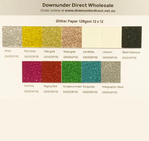Mini Multi Pks Glitter Paper 14cmx14cm - Image 2