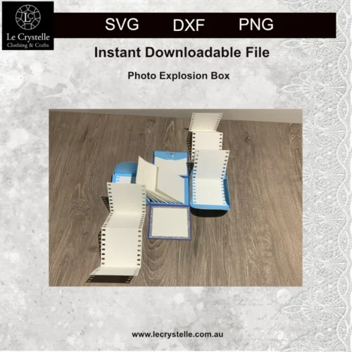 Photo Explosion Box with film strip and Center Pages - Image 6