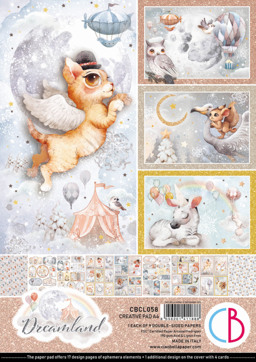 Dreamland Pad A4 9/Pkg