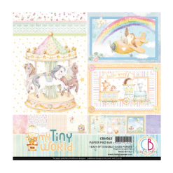 My Tiny World Paper Pad 8"x8" 12/Pkg