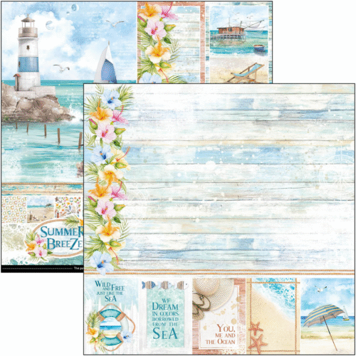 Summer Breeze Paper Pad 12"x12" 12/Pkg - Image 2