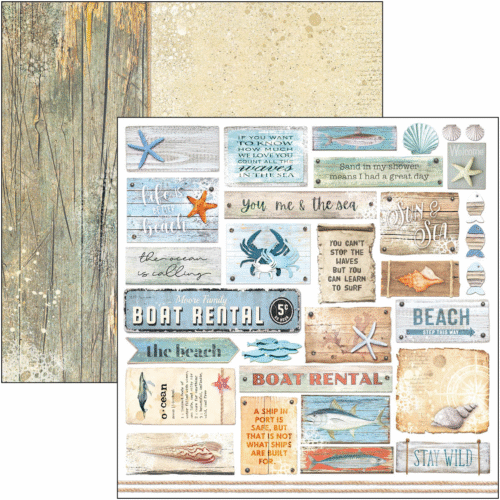 Summer Breeze Paper Pad 12"x12" 12/Pkg - Image 7