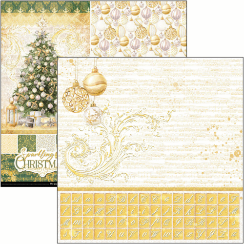 Sparkling Christmas Patterns Pad 12"x12" 8/Pkg - Image 2