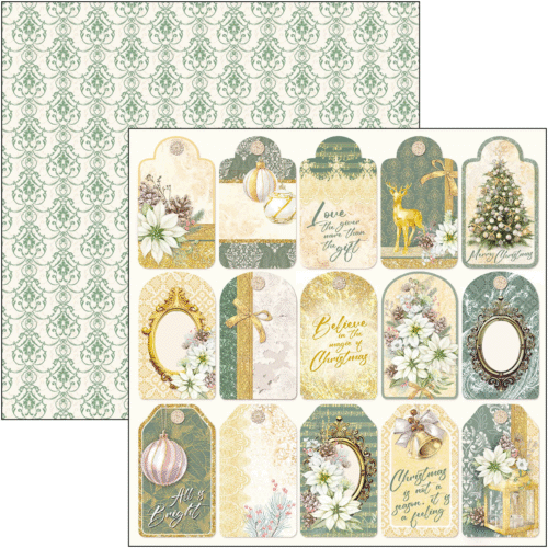 Sparkling Christmas Paper Pad 12"x12" 12/Pkg - Image 8