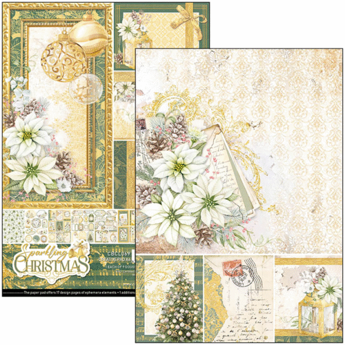 Sparkling Christmas Creative Pad A4 9/Pkg - Image 2