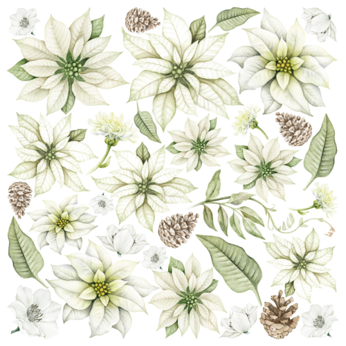 Sparkling Christmas Vellum Fussy Cut 6"x6" 6/Pkg - Image 2