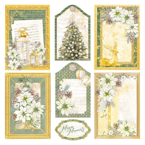Sparkling Christmas Vellum Fussy Cut 6"x6" 6/Pkg - Image 7