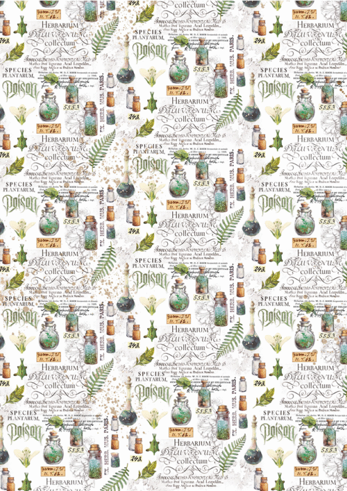 Wizard Academy Vellum Paper Patterns A4 6/Pkg - Image 3