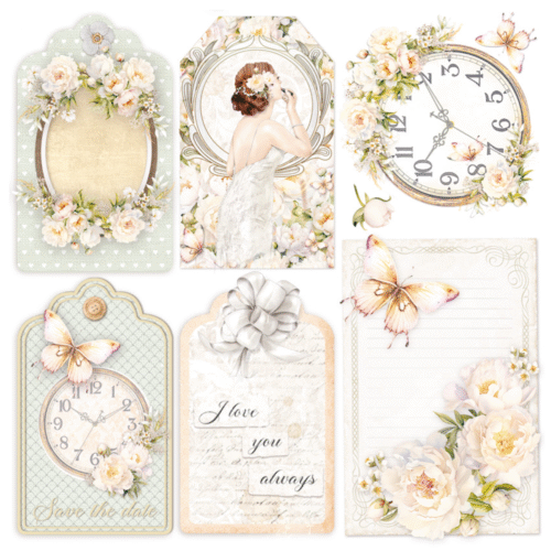 Always & Forever Vellum  Fussy Cut 6"x6" 6/Pkg - Image 4