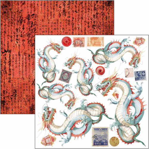 Land of the Rising Sun Fussy Cut Pad 6"x6" 24/Pkg - Image 3