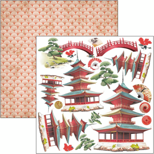 Land of the Rising Sun Fussy Cut Pad 6"x6" 24/Pkg - Image 7
