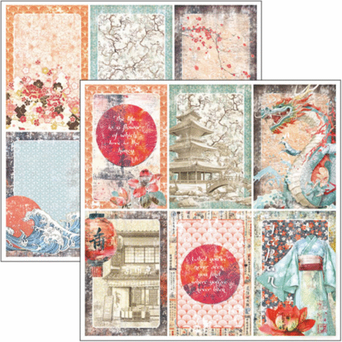 Land of the Rising Sun Paper Pad 12"x12" 12/Pkg - Image 6