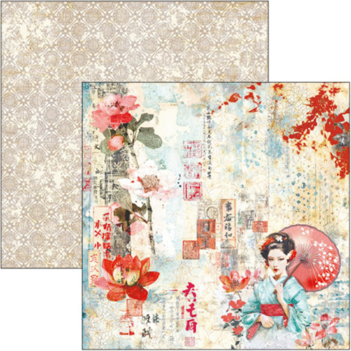 Land of the Rising Sun Paper Pad 12"x12" 12/Pkg - Image 13