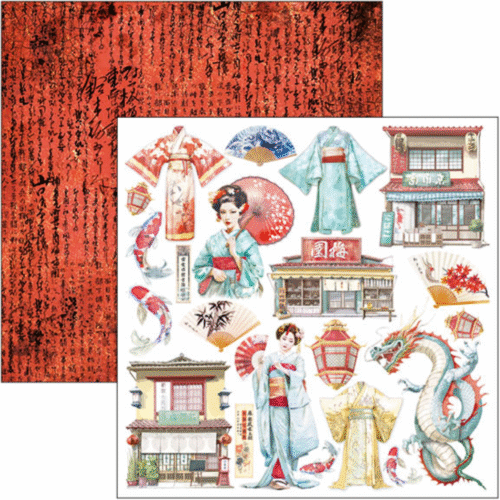 Land of the Rising Sun Patterns Pad 12"x12" 8/Pkg - Image 8