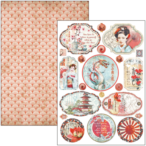 Land of the Rising Sun Creative Pad A4 9/Pkg - Image 3