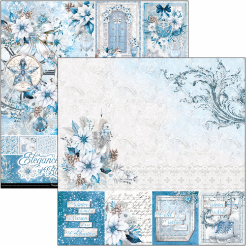 Elegance of Blue Paper Pad 12"x12" 12/Pkg - Image 2