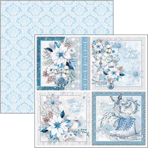Elegance of Blue Paper Pad 12"x12" 12/Pkg - Image 10