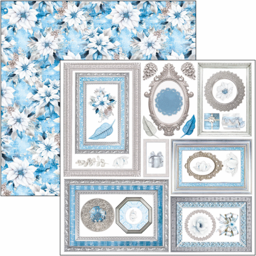 Elegance of Blue Fussy Cut Pad 6"x6" 24/Pkg - Image 4