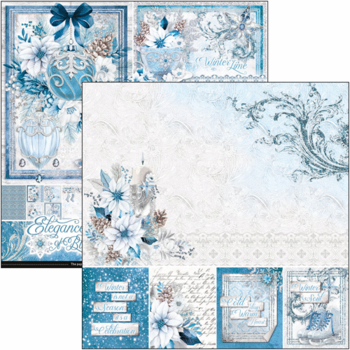Elegance of Blue Pad 8"x8" 12/Pkg - Image 2