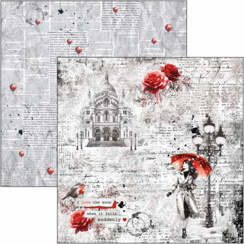 Paris Je t’aime Paper Pad 12"x12" 12/Pkg - Image 3