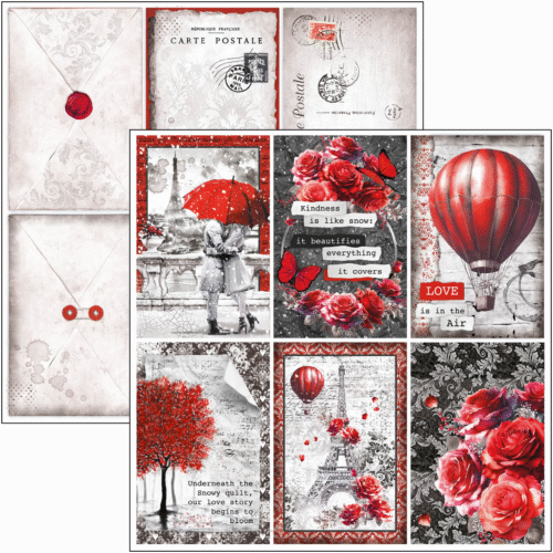 Paris Je t’aime Paper Pad 12"x12" 12/Pkg - Image 6
