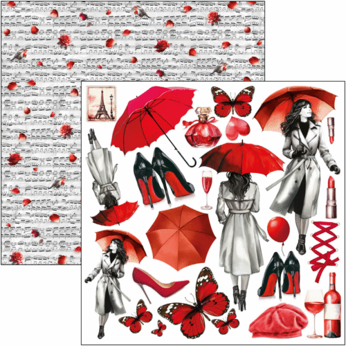 Paris Je t’aime Fussy Cut Pad 6"x6" 24/Pkg - Image 3