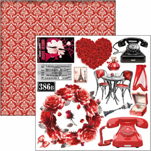 Paris Je t’aime Fussy Cut Pad 6"x6" 24/Pkg - Image 8