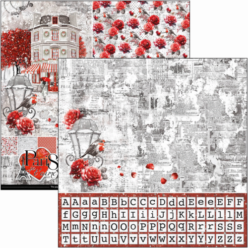 Paris Je t’aime Patterns Pad 12"x12" 8/Pkg - Image 2