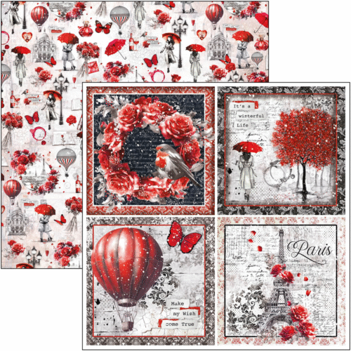Paris Je t’aime Patterns Pad 12"x12" 8/Pkg - Image 3