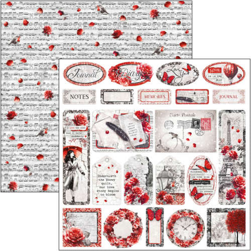 Paris Je t’aime Patterns Pad 12"x12" 8/Pkg - Image 7
