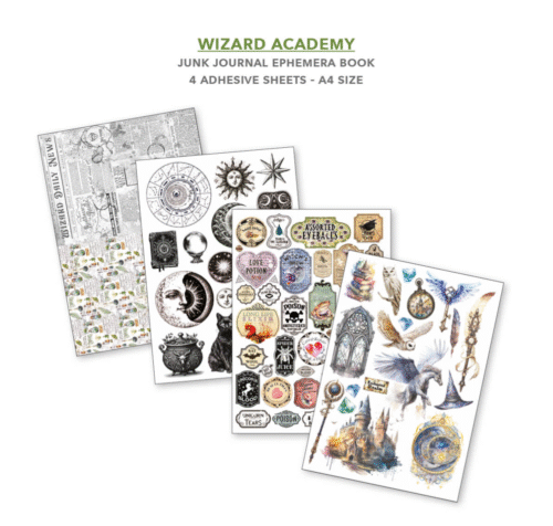 Wizard Academy Ephemera Book A4 32/Pkg - Image 5