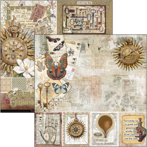 Cabinet of curiosities Pad 8"x8" 12/Pkg - Image 2