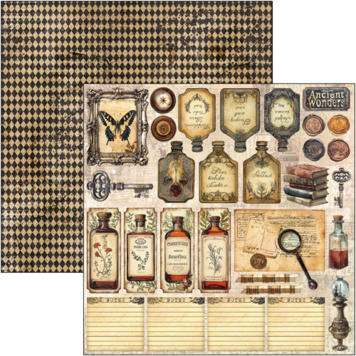 Cabinet of curiosities Pad 8"x8" 12/Pkg - Image 8