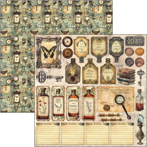Cabinet of curiosities Patterns Pad 12"x12" 8/Pkg - Image 8