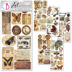 Art Stickers Cabinet of curiosities 5/Pkg