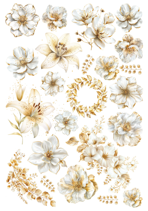 Blessing Day Rice Paper A4 MIXED 4/Pkg - Image 3