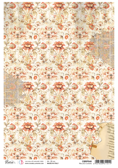 Rice Paper A4 Healing flowers