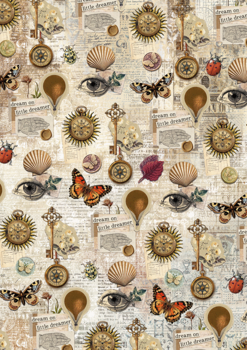 Rice Paper A5 MIXED 8/Pkg Cabinet of curiosities - Image 9
