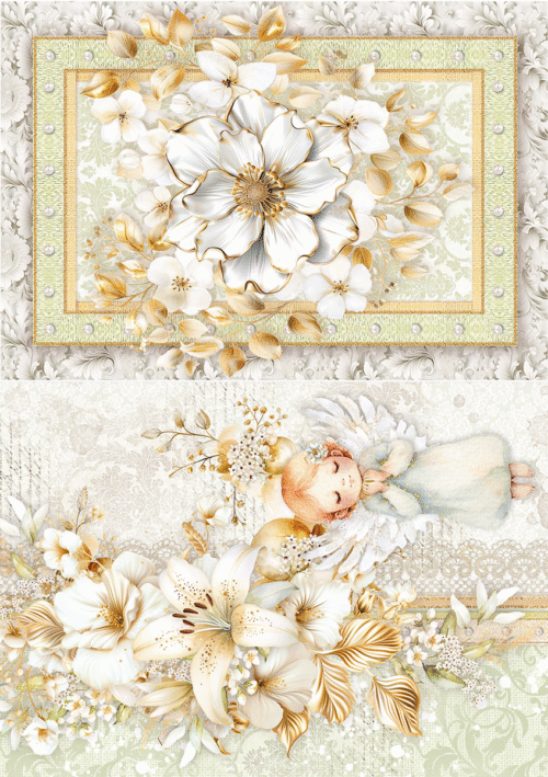 Blessing Day Rice Paper A5 MIXED 8/Pkg - Image 2