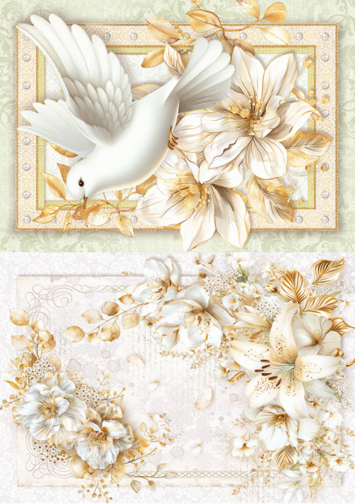 Blessing Day Rice Paper A5 MIXED 8/Pkg - Image 5