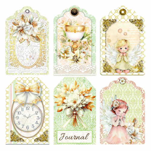 Blessing Day Vellum Fussy Cut 6"x6" 6/Pkg - Image 4