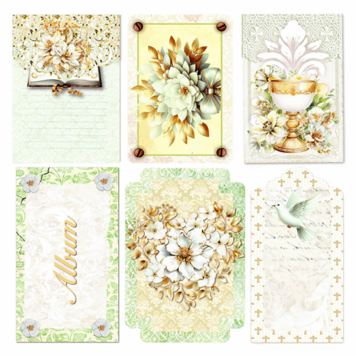 Blessing Day Vellum Fussy Cut 6"x6" 6/Pkg - Image 6