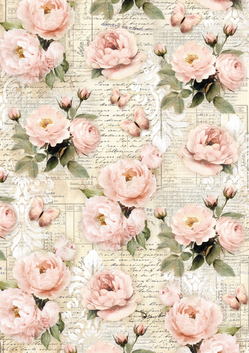 A4 Tissue Paper MIX 6/Pkg A Timeless Love - Image 4